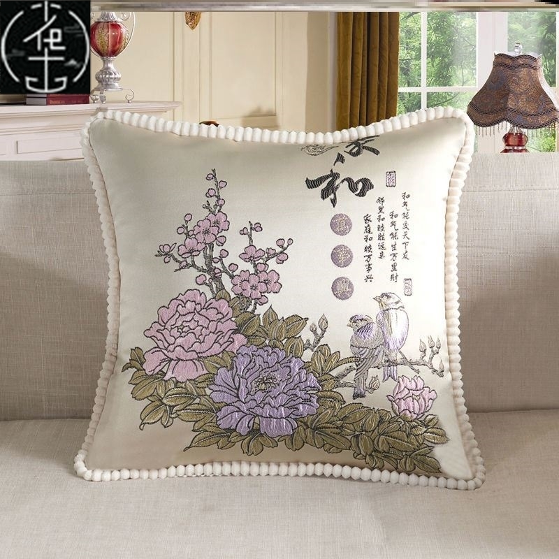 速发Ethnic style retro embrace pillowcase square cushion bac - 图0