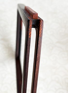 红木相框 红酸枝定制插屏框架 相框摆台实木画框S红酸枝 瓷板画框