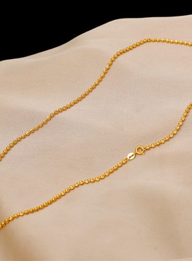 独特设计意大利星光钻石链项链女y 镀18K金无吊坠锁骨链高级感颈