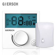 (Geez Temperature-controlled) wall-mounted furnace temperature controller wireless backlight thermostatic switch valve hydropower ground heating temperature control