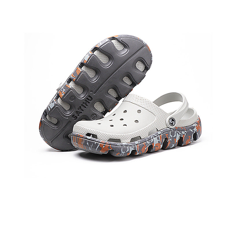 男士洞洞鞋夏季防滑软底情侣沙滩鞋迷彩包头凉拖鞋室外增高洞洞鞋,淘宝优惠券,粉丝福利购,淘宝优惠卷
