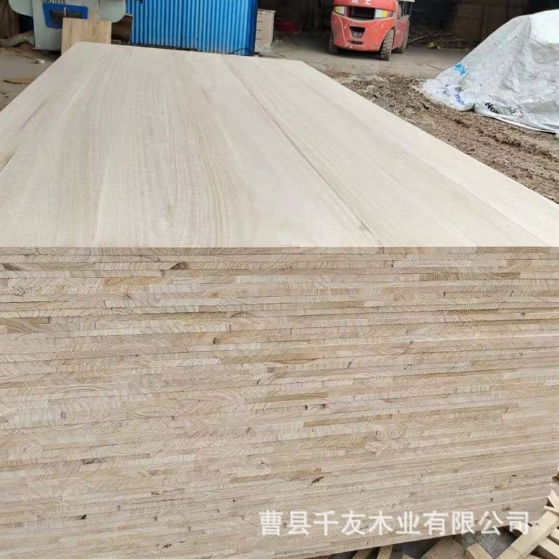 推荐18mm实木直拼板 泡桐木拼板家装木质材料家具配件实木板材木 - 图0