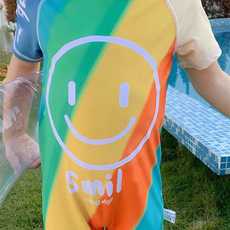 新款2023儿童连身泳衣可爱男童宝宝宽松气质洋派速乾泳衣小清新游,淘宝优惠券,粉丝福利购,淘宝优惠卷