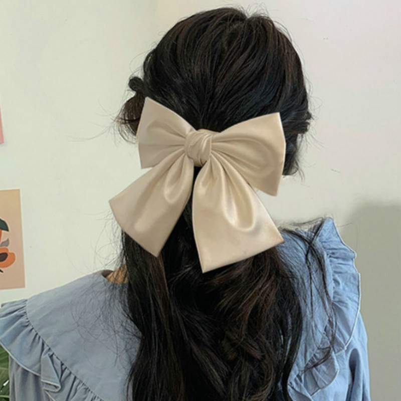 速发Oversized Bow Hair Accessories Fashion Satin Ribbon Hair - 图0