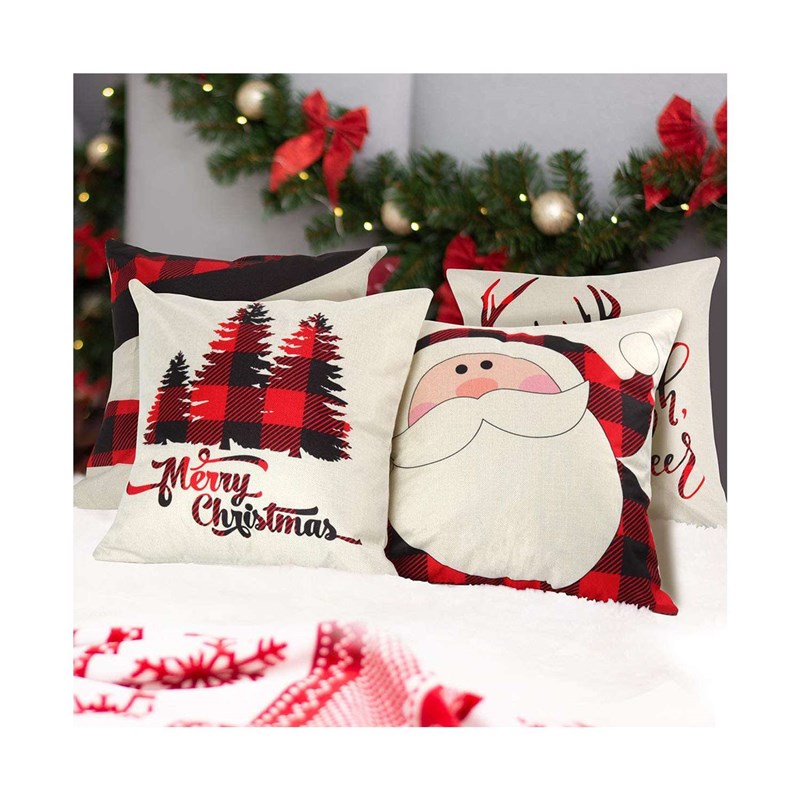 极速Christmas pattern indoor and outdoor decoration sofa pil - 图3