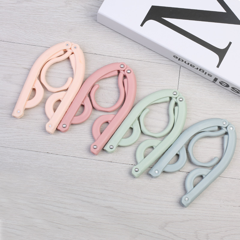 速发Travel portable foldable clothes hanger portable multipu - 图1