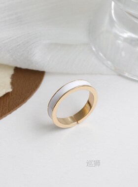 Fashion personality drop glaze ring femininity simple fashio