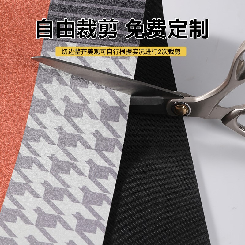 L形厨房地垫2024新款专用防滑防油地毯家用可擦免洗一抹净脚垫子 - 图3