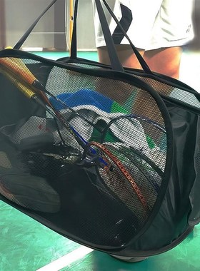 羽毛球网格包运动大容量折叠收纳便携网格透气多功能网球包