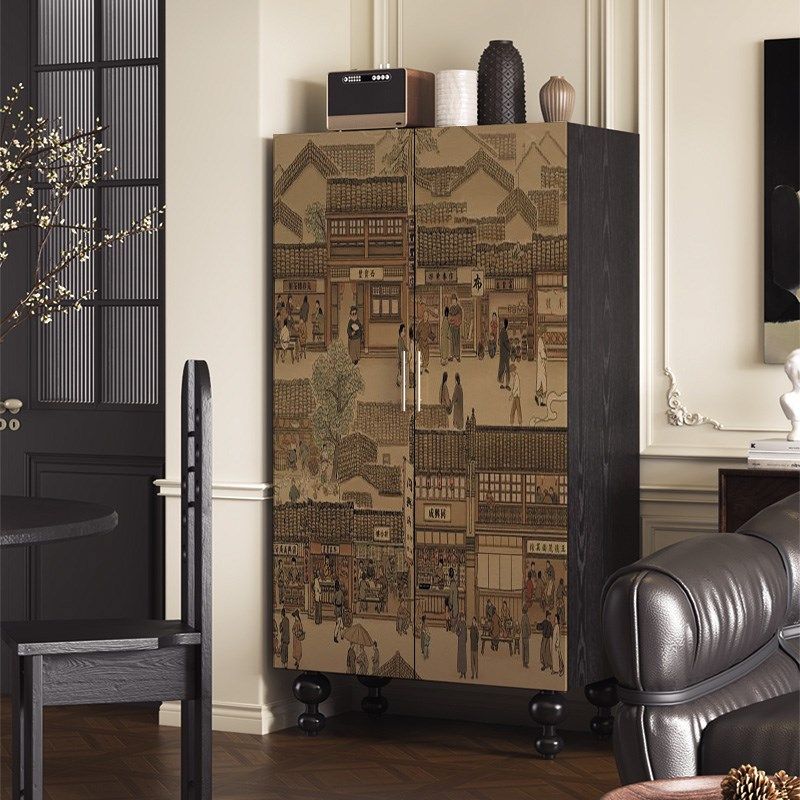 中式古典成人实木衣柜家用成品大容量对开门储藏柜卧室定制收纳柜,淘宝优惠券,粉丝福利购,淘宝优惠卷