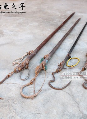 老秤杆怀旧老物l件民俗老称旧木质秤杆民间老旧货秤杆子