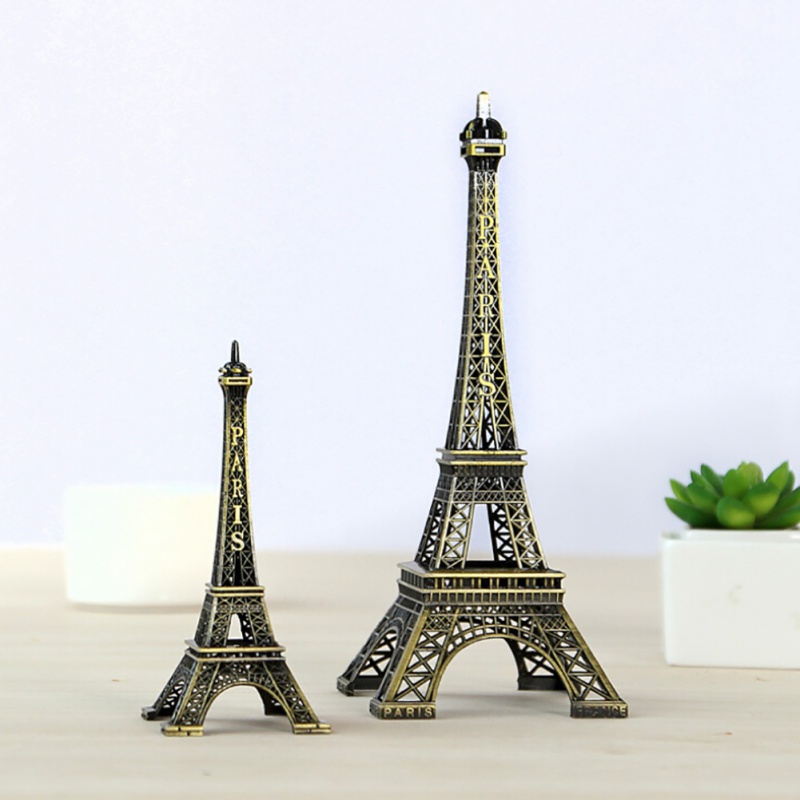 推荐25cm Metal Art Crafts Paris Eiffel Tower Model Figurine - 图1