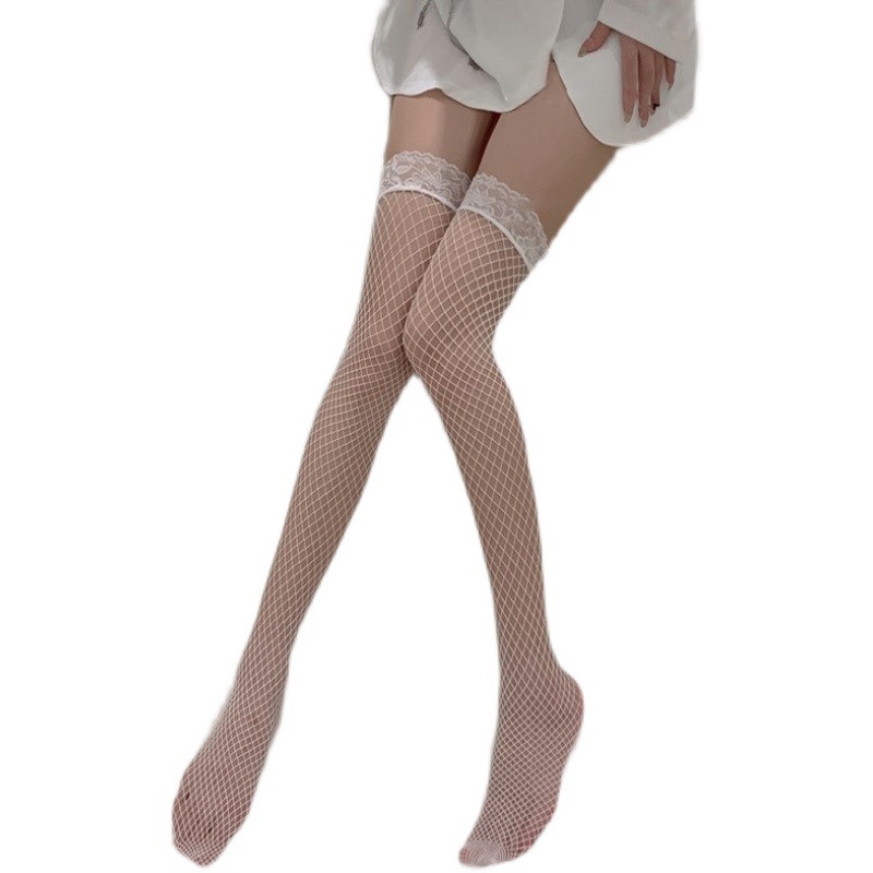 推荐Funny underwear lace long tube knee socks sexy fishnet s - 图3