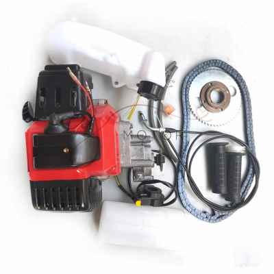 新品new49cc Bike 4 Stroke Gas Engine Motor Kit DIY Motorized - 图0