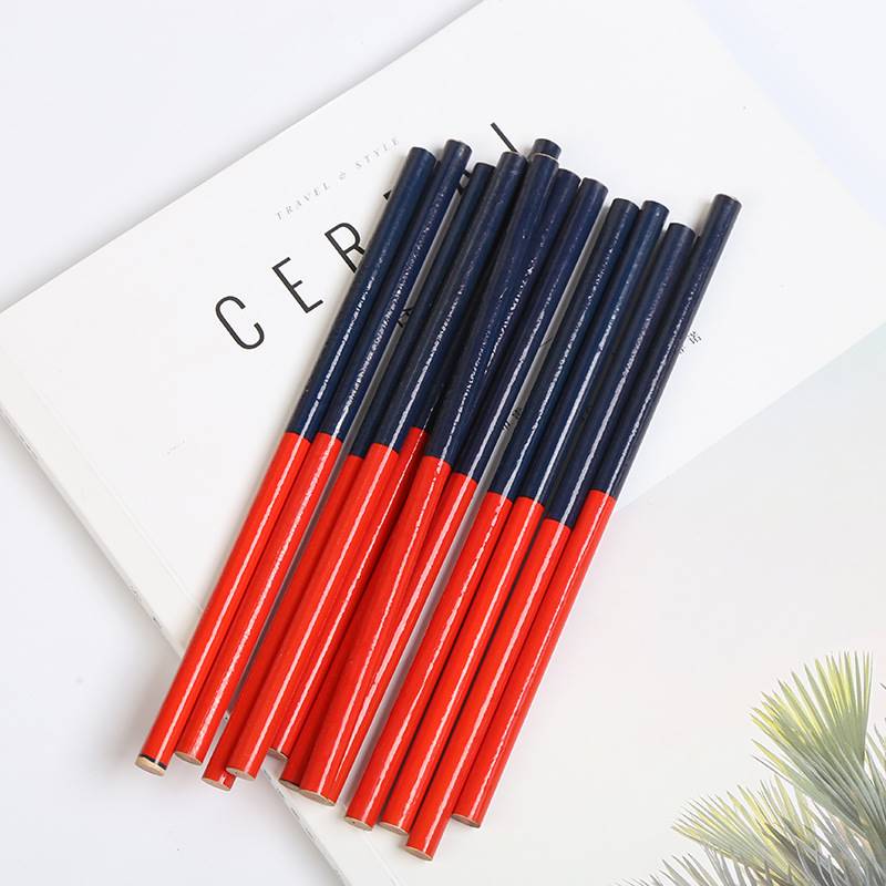 新品Red and blue double-ended round coloured pencils hexagon-图0