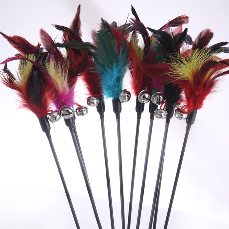 推荐Hot Sale Cat Toys Random Color Make A Cat Stick Feather - 图1