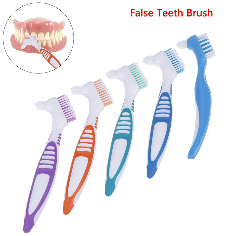 推荐Multi-Layered Denture Cleaning Brush Bristles False Teet - 图0