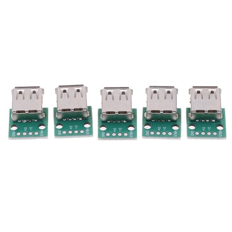 推荐5pcs/Lot Type A Female USB To DIP 2.54mm PCB Connector U - 图2