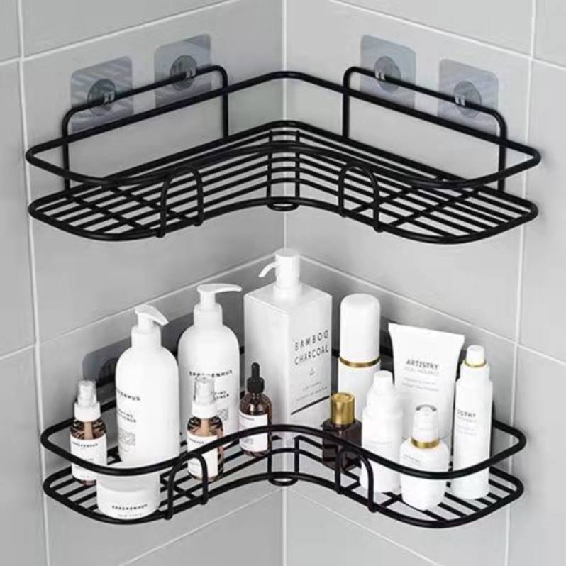 推荐Kitchen Shelf Bathroom Accessories Punch Free Corner Rac-图0