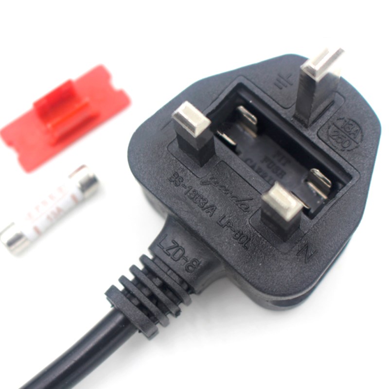 1.2m 1.8m UK Power Extension Cable Cord British Supply Cabl-图3