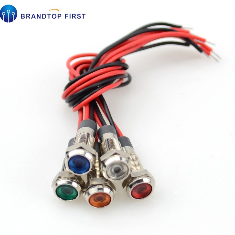 1pcs 6mm LED Metal Indicator light 6mm waterproof Signal lam - 图3