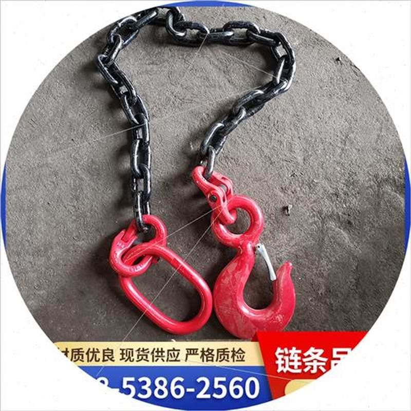 推荐厂销促工业起重链条索具2t单肢四腿吊索具吊环挂钩吊具起重链-图0