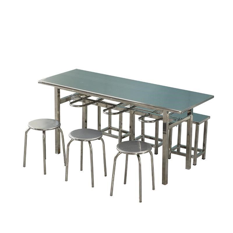 四人六人位八人位不锈钢长条桌挂凳餐桌工厂学校职工食堂快餐桌椅,淘宝优惠券,粉丝福利购,淘宝优惠卷