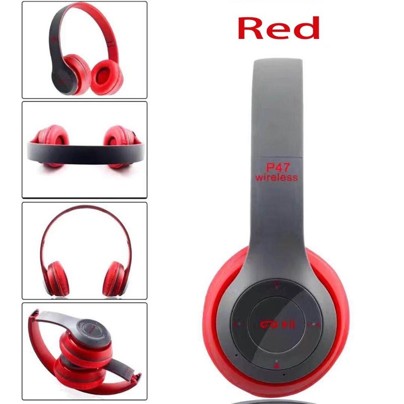 Newest P47 Folding Wireless Headset Support Wired Connectio - 图1