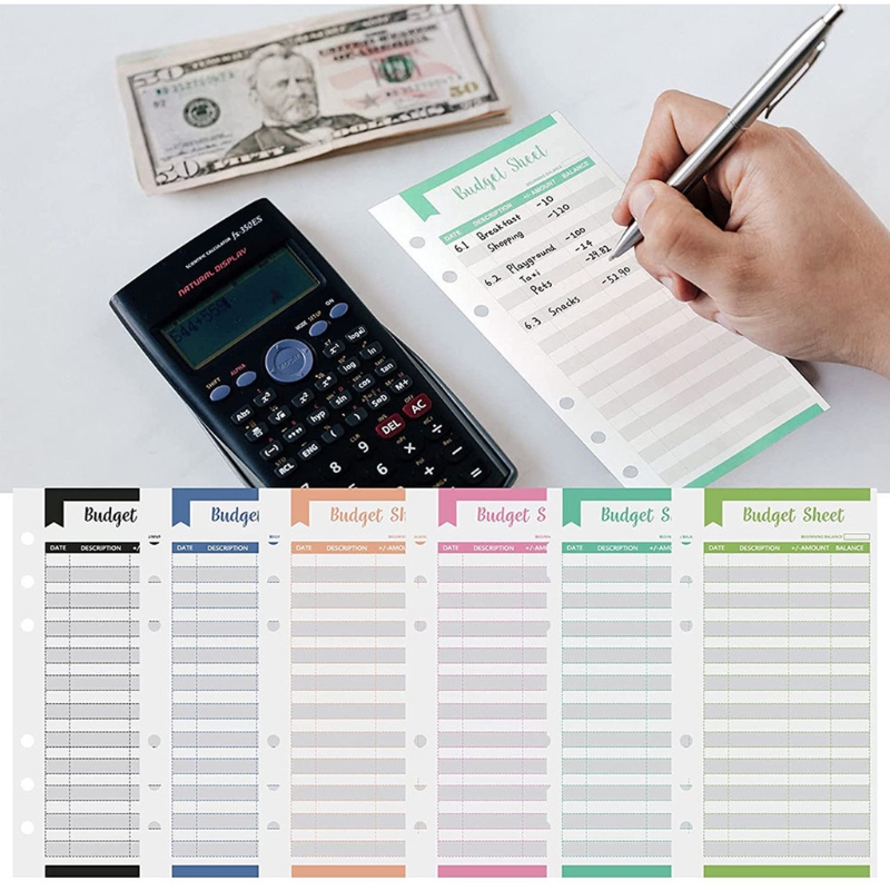 速发Set of 12 Expense Tracker Budget Sheets Money Organizer - 图1