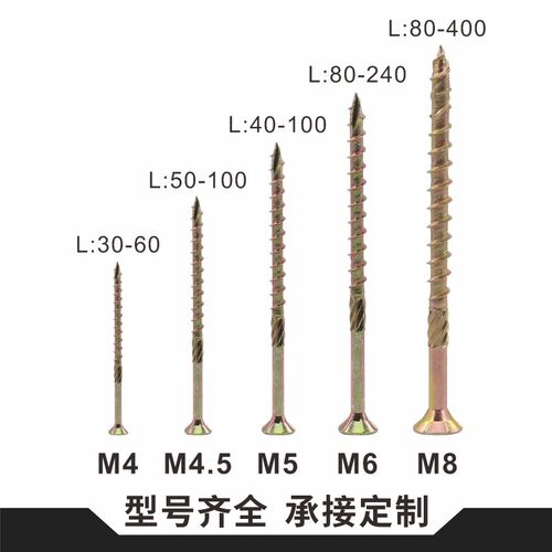 割尾木滚槽梅花硬沉用快攻自攻家具板材包装箱螺钉螺丝木头木花-图0