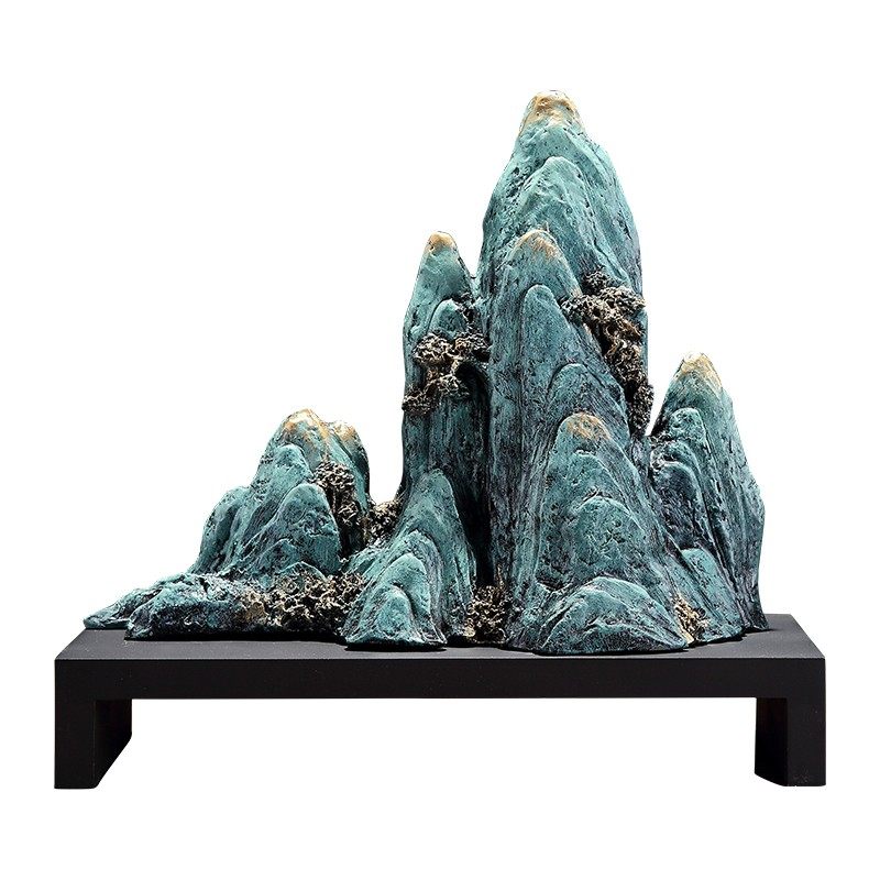 新中式假山摆件电视柜办公室开业乔迁礼物客厅玄关酒柜家居装饰品,淘宝优惠券,粉丝福利购,淘宝优惠卷