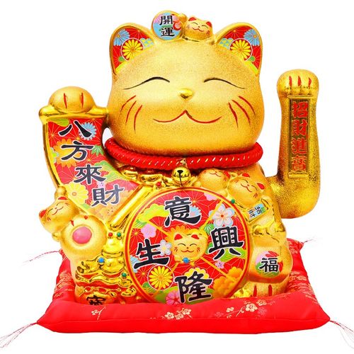 招财猫摆件开业自动摇手大号家用客厅装饰收银台前台送礼乔迁新居 - 图3