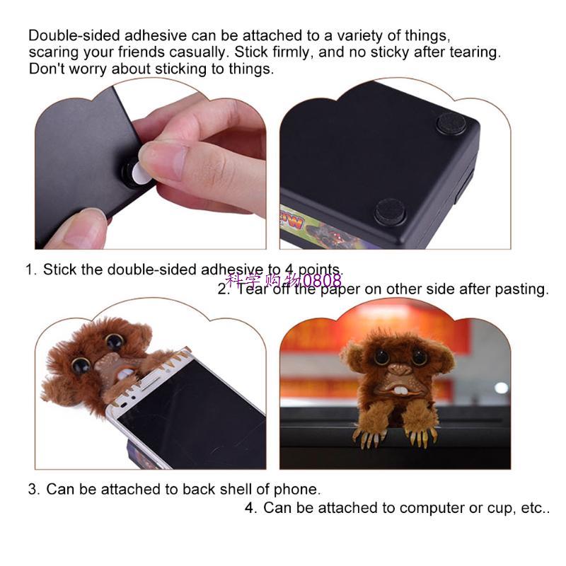 新品ttnight Innovative Scary Fur Monkey Spoof Prank Toy Magi-图1