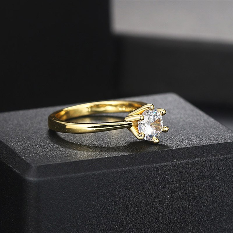 推荐Wedding Rings For Women Classic 1 Carat AAA+ Zircon Ligh - 图1