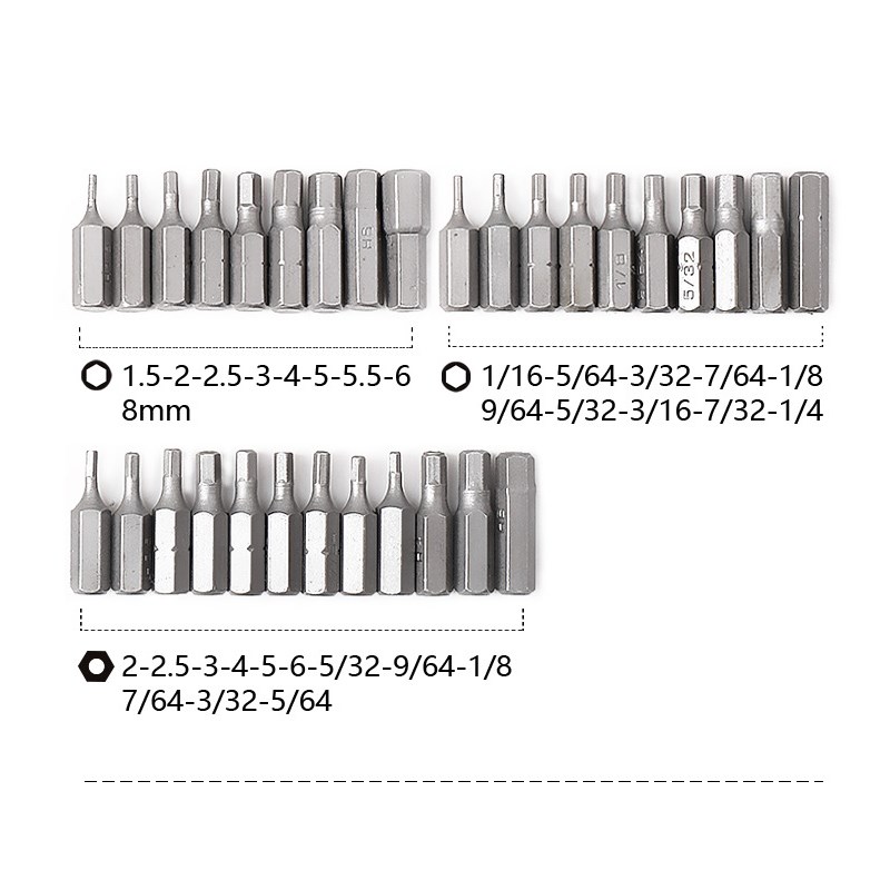 100pcs Screwdriver Bit Set Security Chrome Vanadium CR-V Ste - 图0