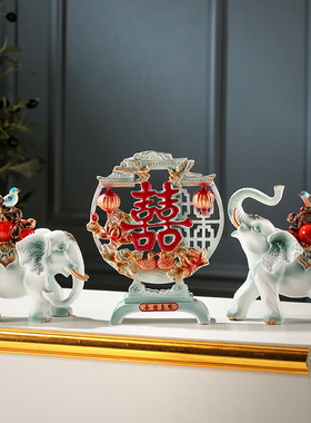 新婚礼物送新人鹿创意家居玄关客厅电视柜摆件装饰品闺蜜结婚礼品