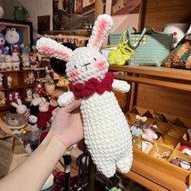 New Year Rabbit Doll Handcrafted Crochet T Weave Appeasement Strip Doll Finished Products Send Girlfriend girlfriends