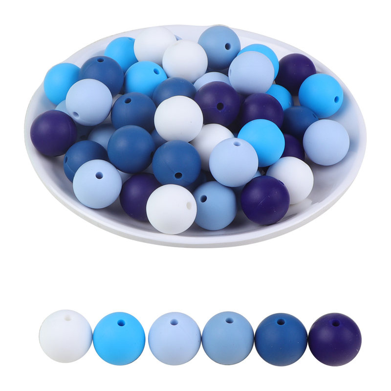 BOBO.BOX 12mm 20pcs BabyFTeether Pearl Silicnoe TBeads BPA - 图1