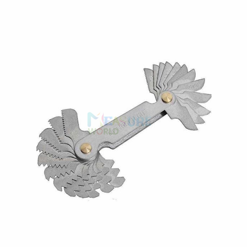 极速Practical 60 and 55 Degree Screw Thread Gage Gauge Metal-图2