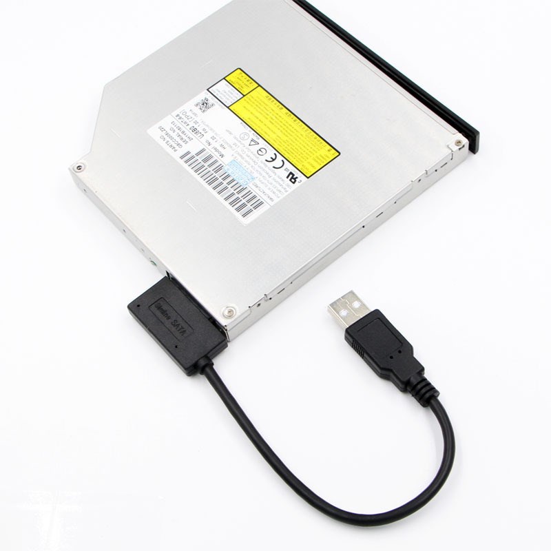 USB Adapter PC 6P 7P CD DVD Rom SATA To USB 2.0 Converter Sl-图0