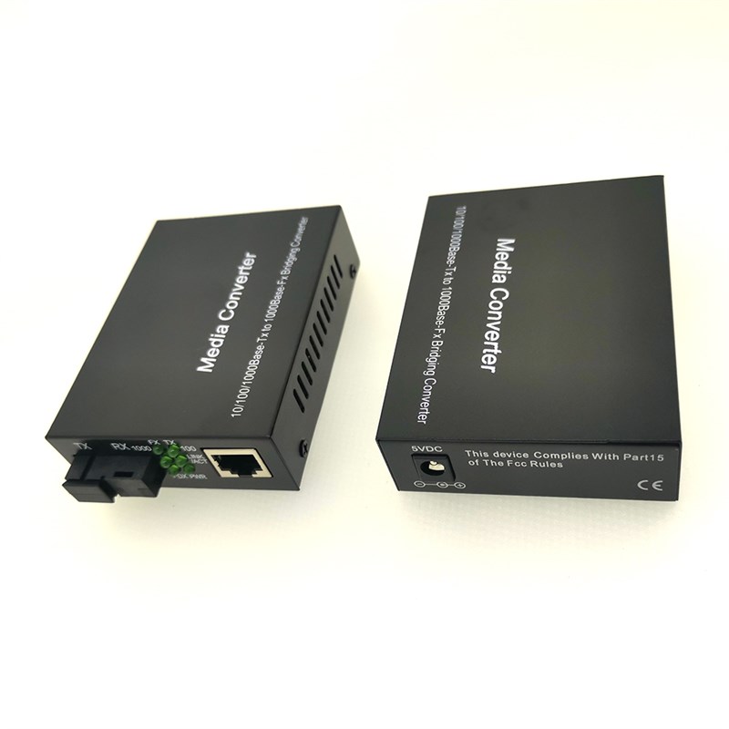 新品.Media Converter Gigabit Fiber Optical Media Converter 1-图2