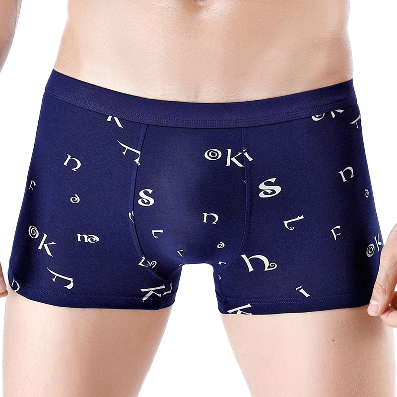 网红New Mens Underwear Boxer Men Cotton Boxers Hombre - 图1