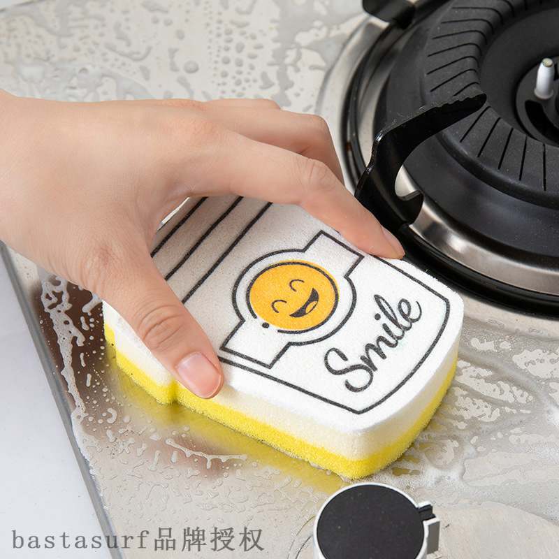 速发Cartoon dishwashing sponge wipe cleaning cloth decontami - 图1