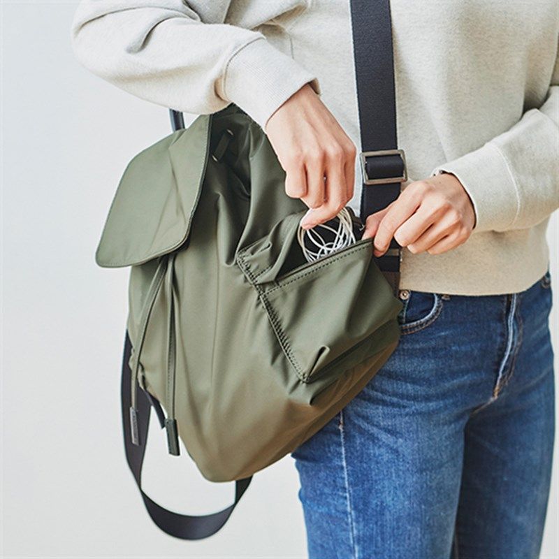 双肩包女韩版防水尼龙休闲旅行包轻便抽带束口时尚百搭大学生揹包,淘宝优惠券,粉丝福利购,淘宝优惠卷