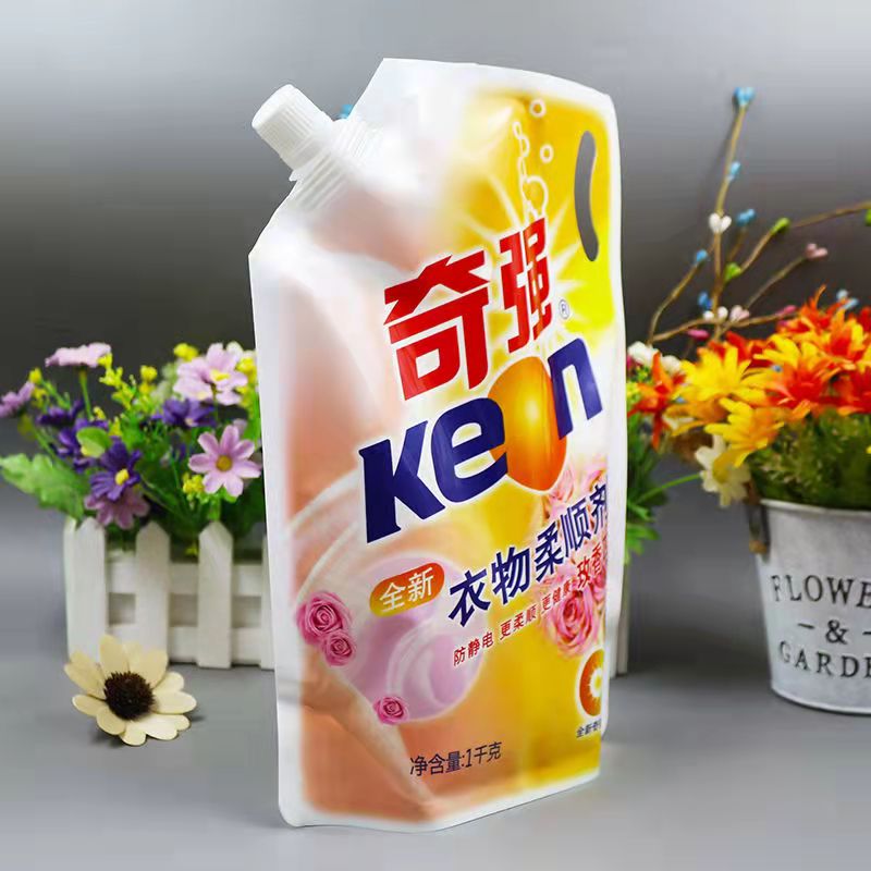 奇强衣物柔软剂1kg*12袋玫瑰香型整件实惠正品柔护抗静电无磷包邮-图2