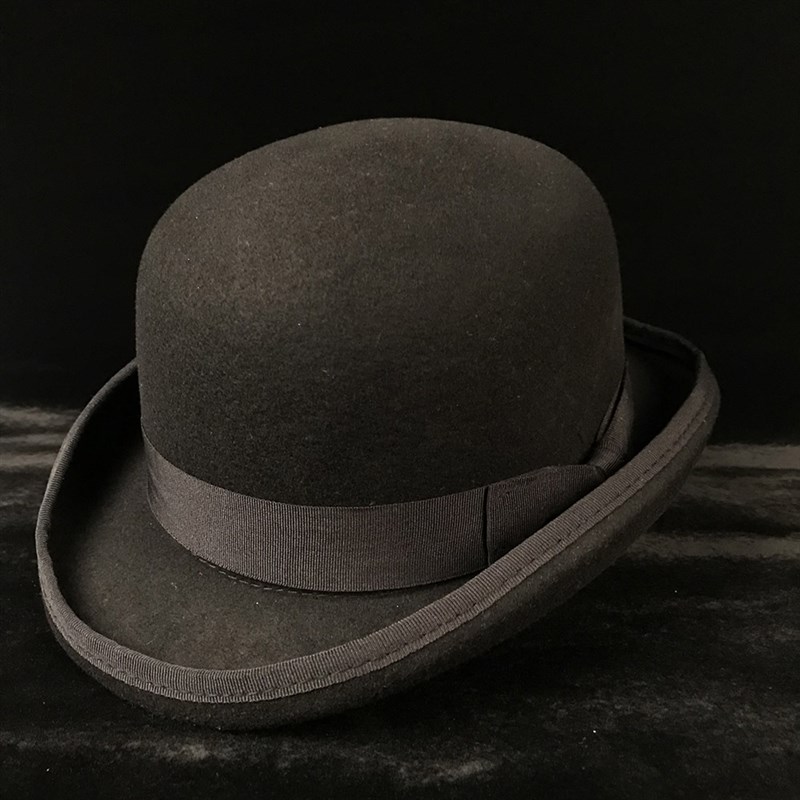 速发4Size 100% Wool Women Men Bowler Hat Pure Crushable Dome - 图0