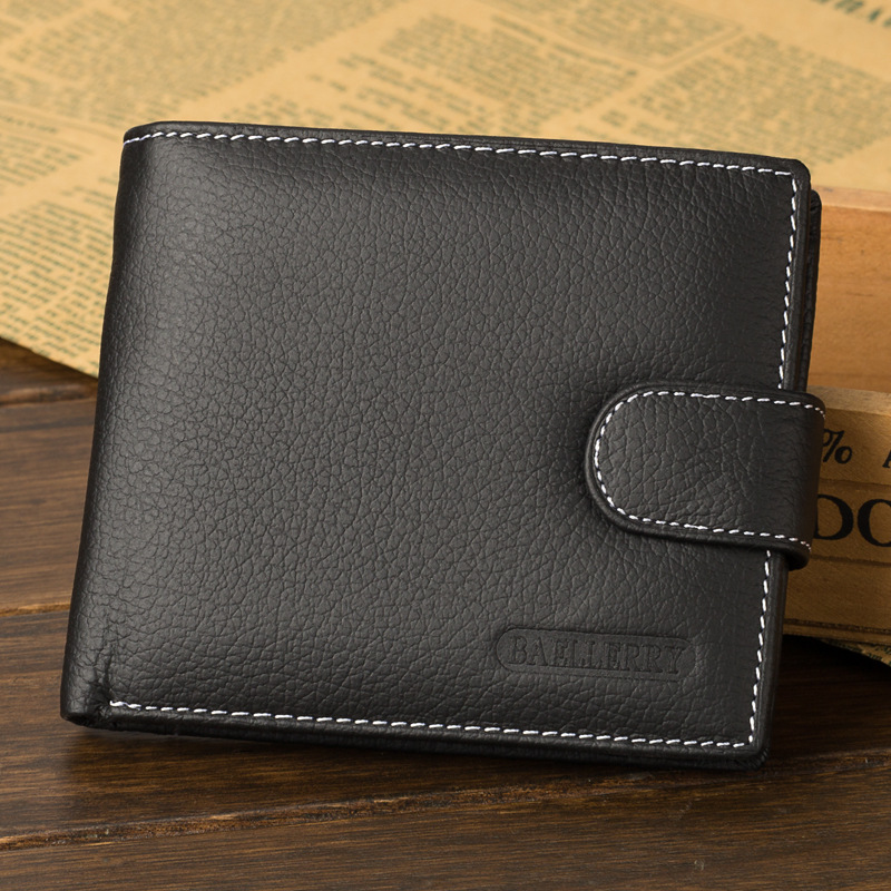 网红Wallet Men Leather Wallets Male Purse Money Credit Card - 图0