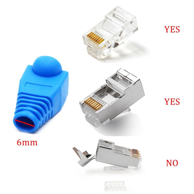 速发rj45 caps connector cover cat5 cat5e cat6 network boots - 图2