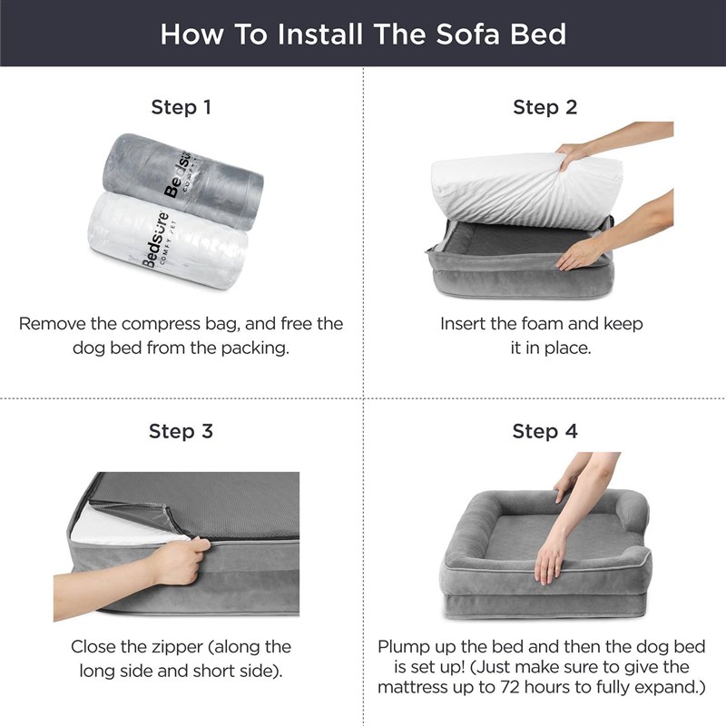 Dog kennel dog sofa bed pet bed01 - 图0