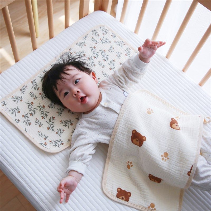 婴儿云片枕巾新生宝宝六层纯棉纱布平枕吸汗透气防吐奶毛巾口水巾,淘宝优惠券,粉丝福利购,淘宝优惠卷